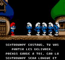 Les Schtroumpfs sur Sega Megadrive